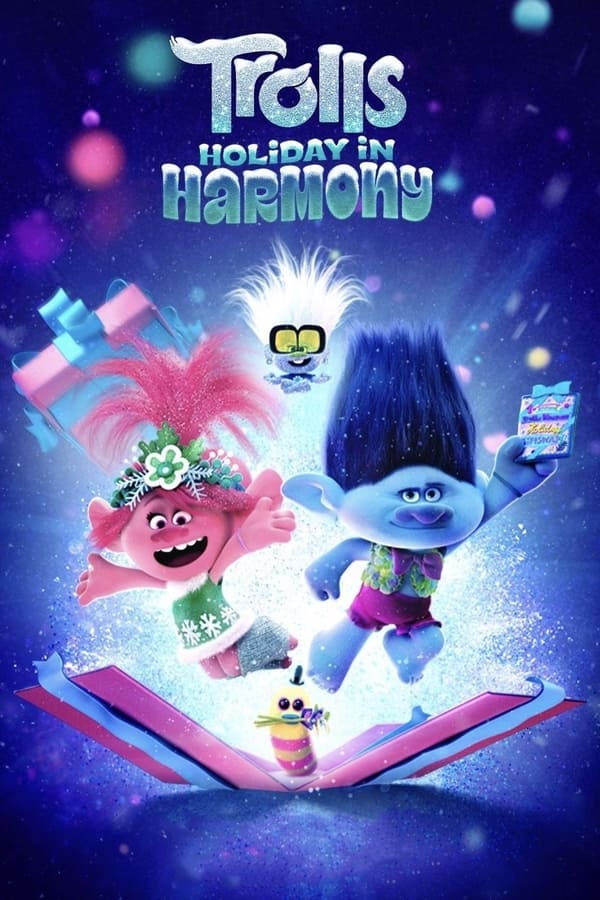 电影《Trolls Holiday in Harmony》的海报