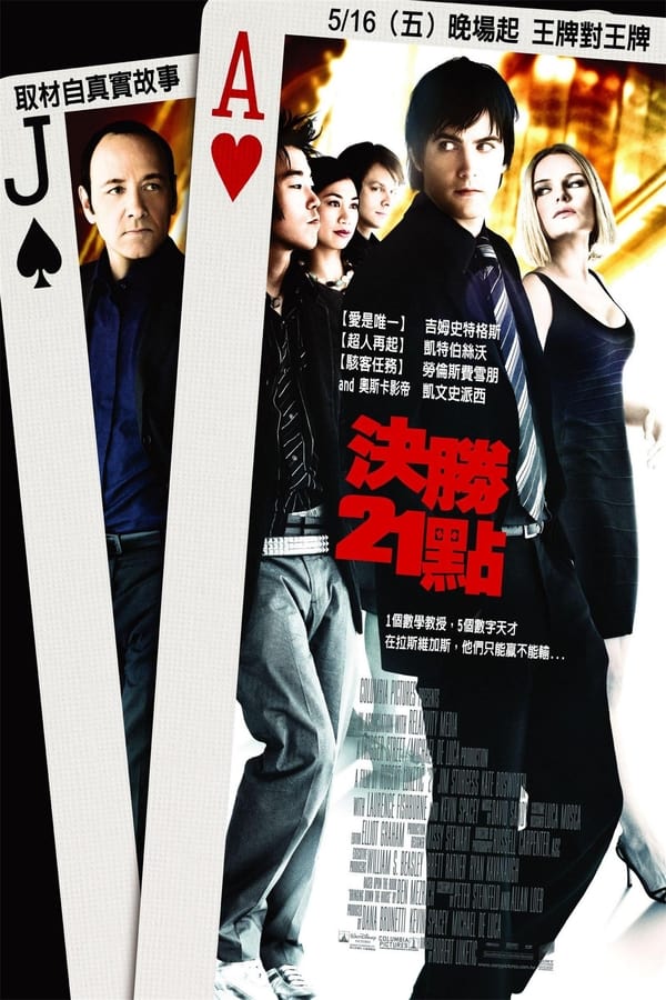 《决胜21点》的海报