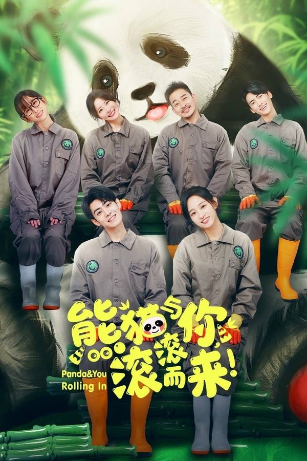 《熊猫与你，滚滚而来！》的海报