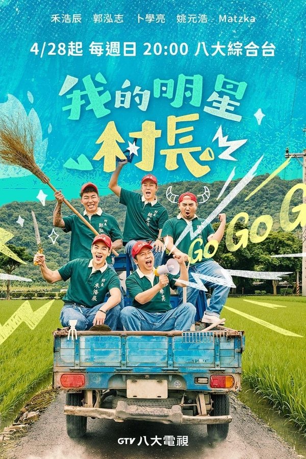 电影《我的明星村长》的海报