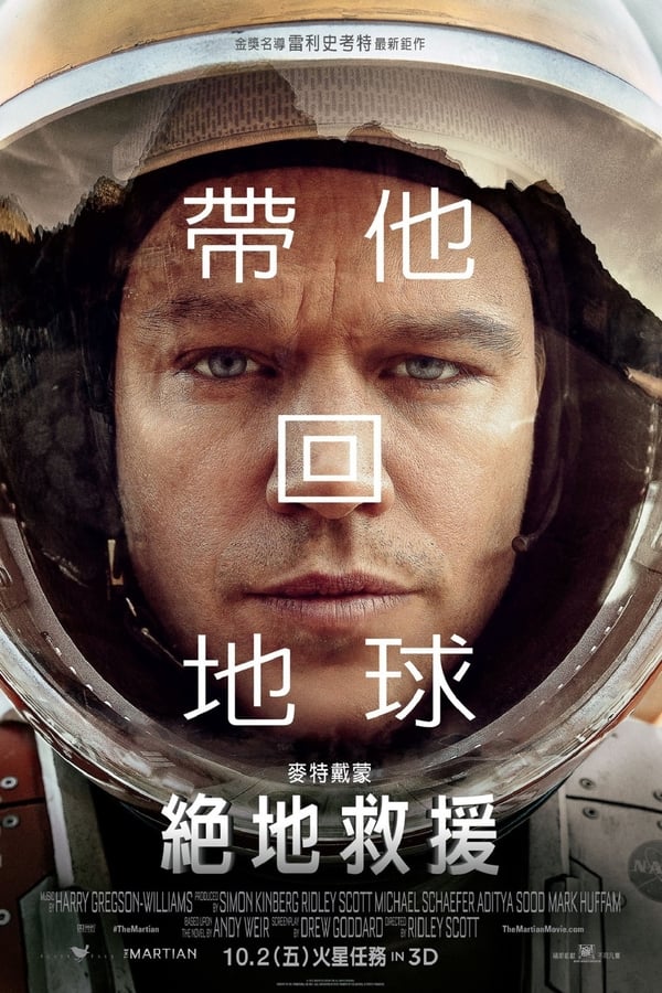 电影《火星救援》的海报