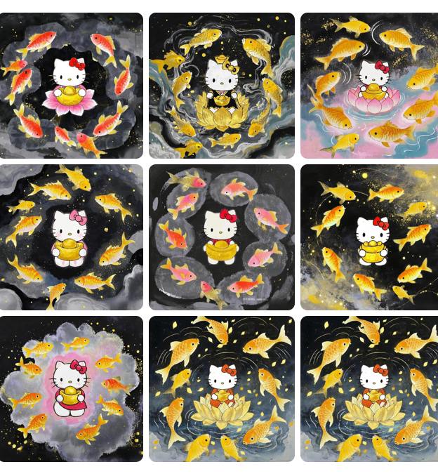 资源《HelloKitty锦鲤转运》的海报