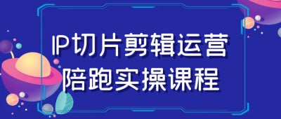 资源《IP切片剪辑运营陪跑实操课程》的海报