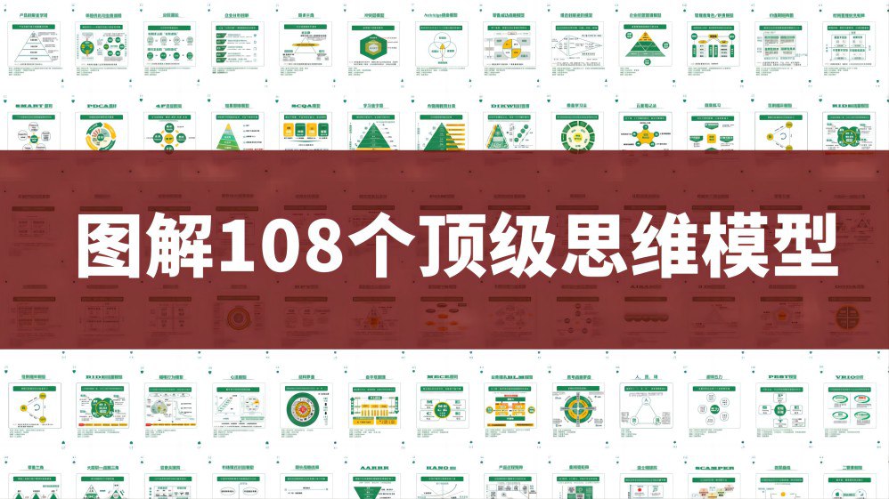 资源《108个思维模型精美图解 (PDF+PPT)》的海报