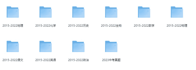 资源《2015年至2023年全国各省份各科目中考真题汇总》的海报