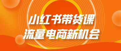 资源《小红书带货课流量电商新机会》的海报
