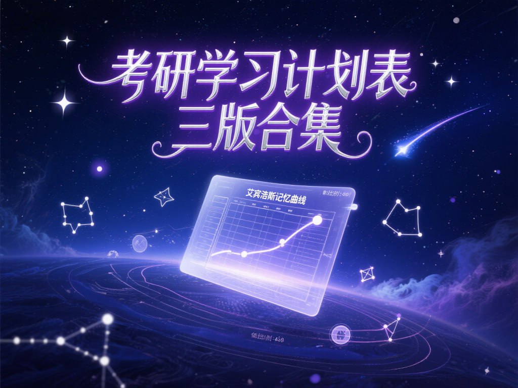 资源《考研学习计划表三版合集+艾宾浩斯记忆曲线｜高效备考就靠它》的海报