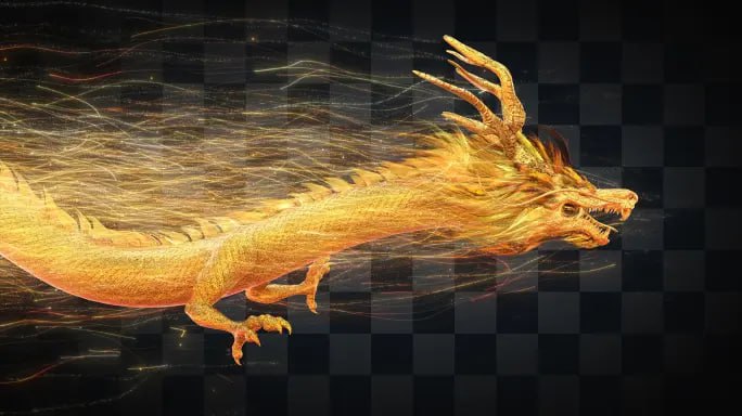 资源《视频素材——大金龙飞龙飞翔动态特效》的海报