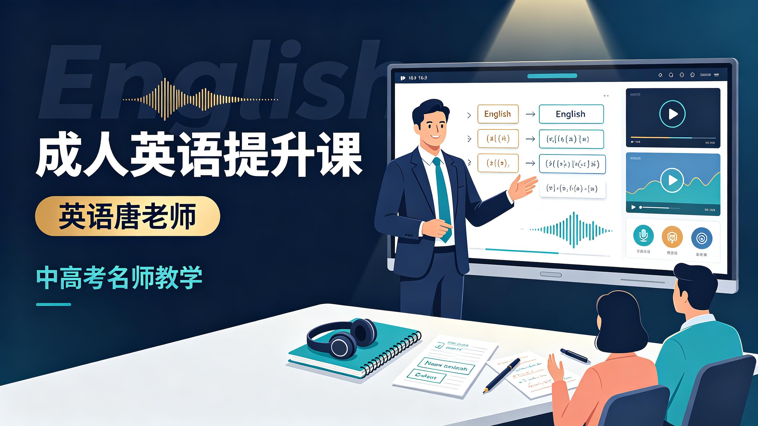 资源《唐老师-成人英语提升课_英语唐老师(新东方中高考名师)》的海报