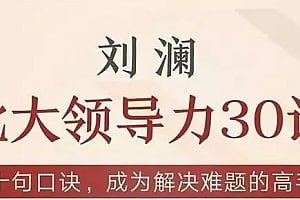 资源《刘澜：北大领导力30讲（完结）》的海报