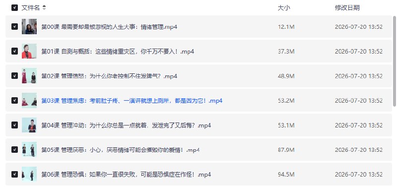 资源《12堂舞动静心的情绪管理课【学习资料】》的海报