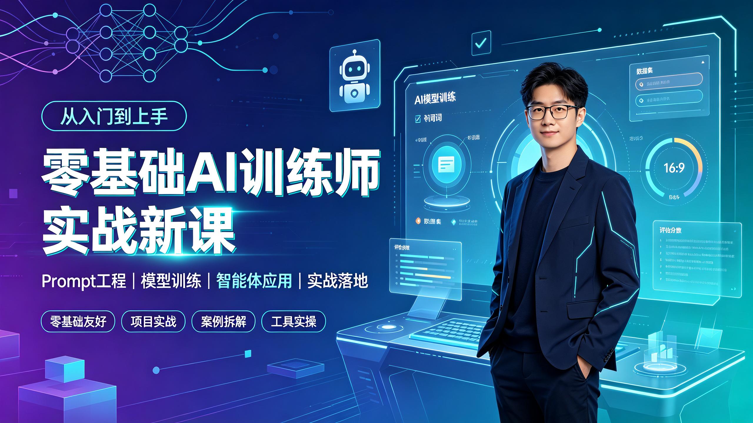 资源《零基础AI训练师实战新课》的海报