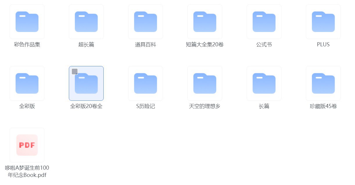 资源《 《哆啦A梦》全彩版+珍藏版+超长篇+短篇集+其他…超清PDF》的海报