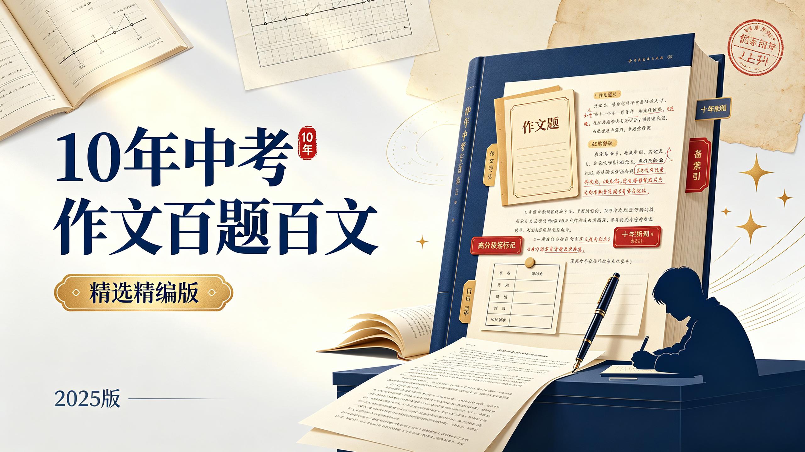 资源《【初中】2025版《10年中考作文百题百文》精选精编版》的海报