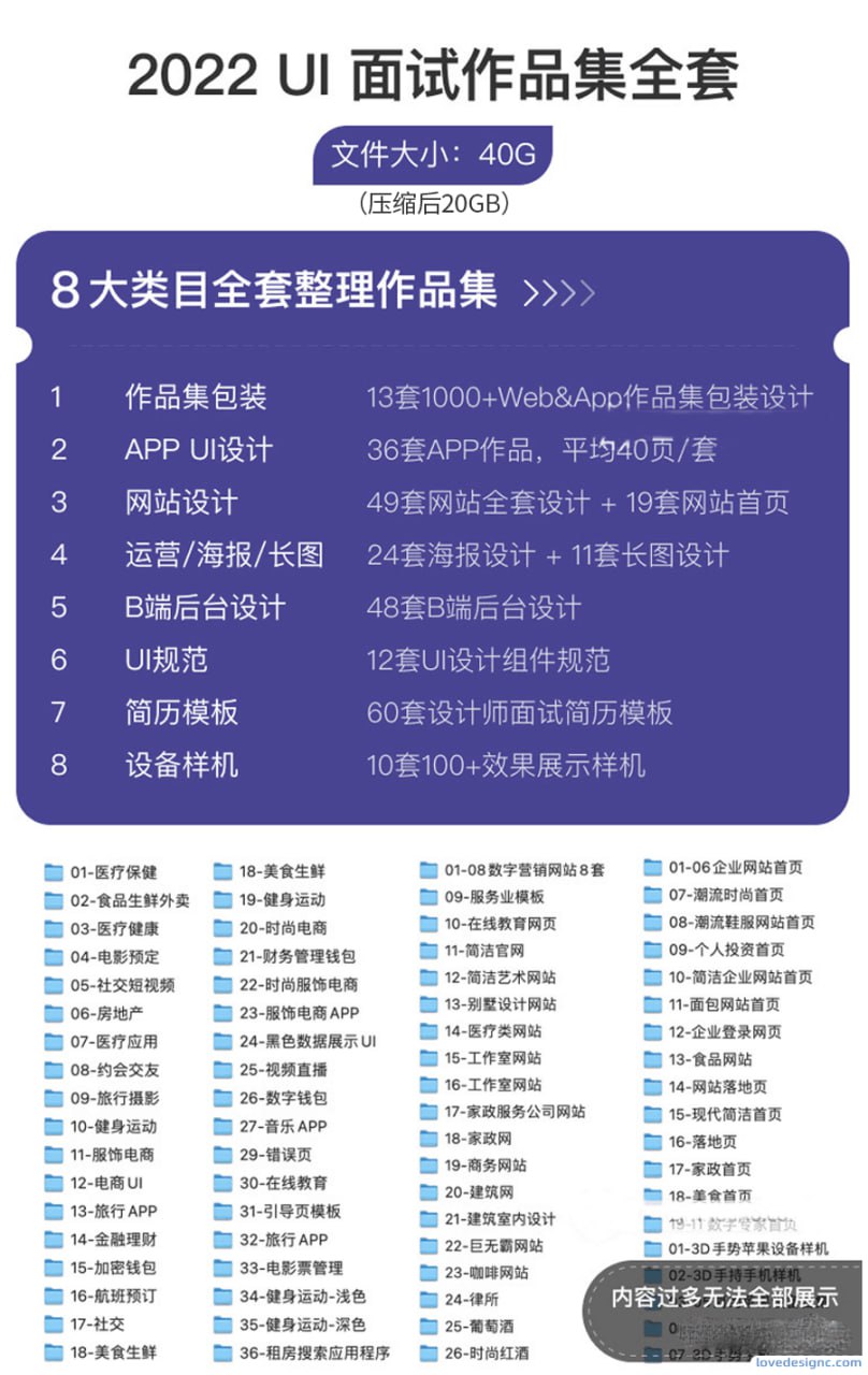 资源《UX设计师高端作品集大合集》的海报