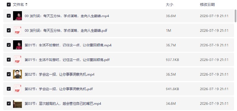 资源《千古谋略奇书鬼谷子：30招处世绝学【学习资料】》的海报