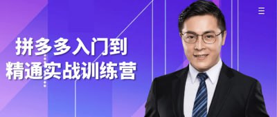 资源《拼多多入门到精通实战训练营》的海报
