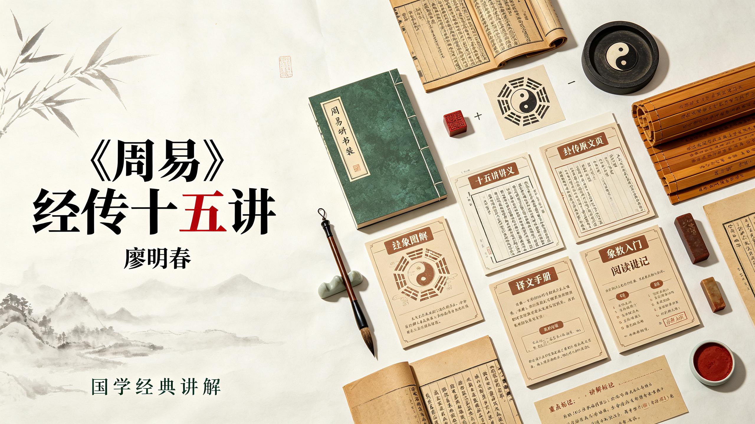 资源《《周易》经传十五讲｜廖明春｜名家精讲｜国学核心经典》的海报