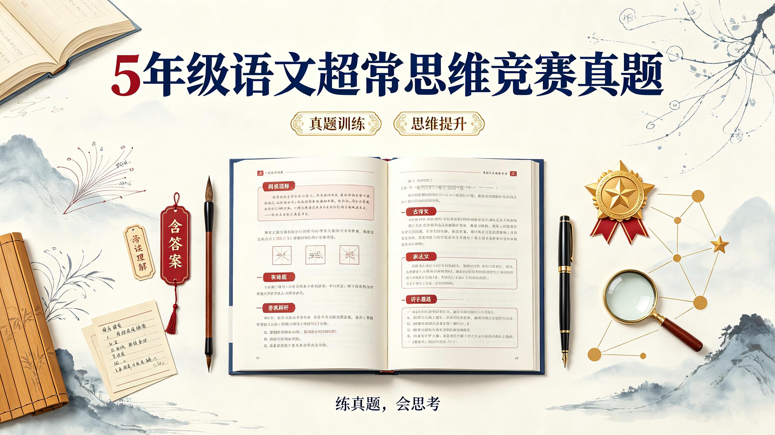 资源《5年级语文超常思维竞赛真题(含答案)》的海报