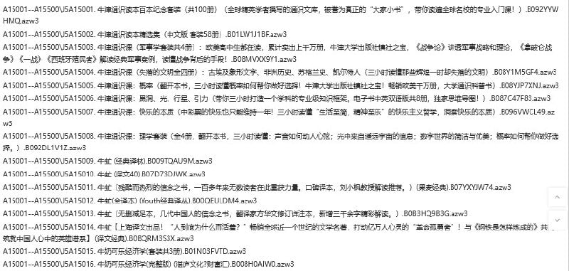 资源《《亚马逊原版电子书》上新 序号A15001--A15500 共500本[azw3]》的海报