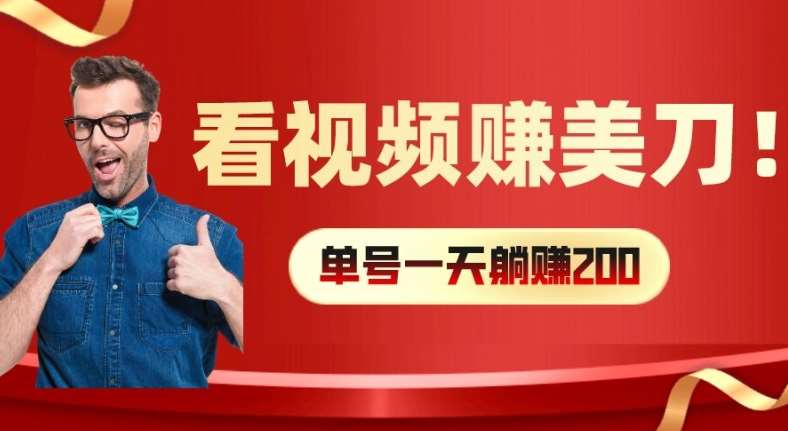 资源《看视频赚美刀：每小时40+，多号矩阵可放大收益【揭秘】》的海报
