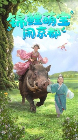 资源《锦鲤萌宝闹京都》的海报