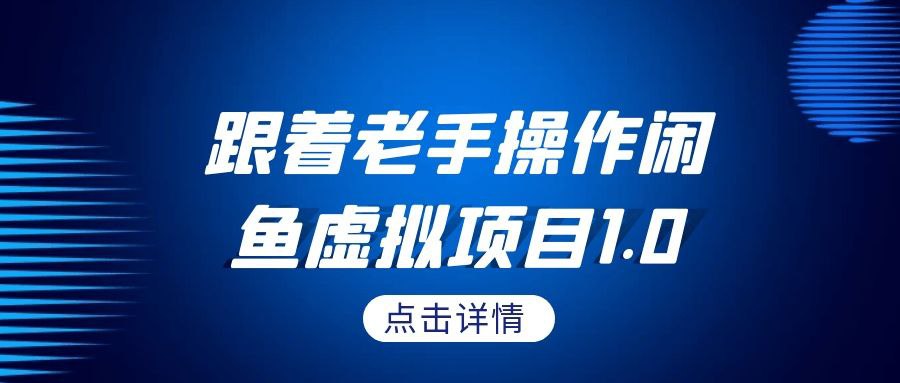 资源《跟着老手操作闲鱼虚拟项目1.0》的海报