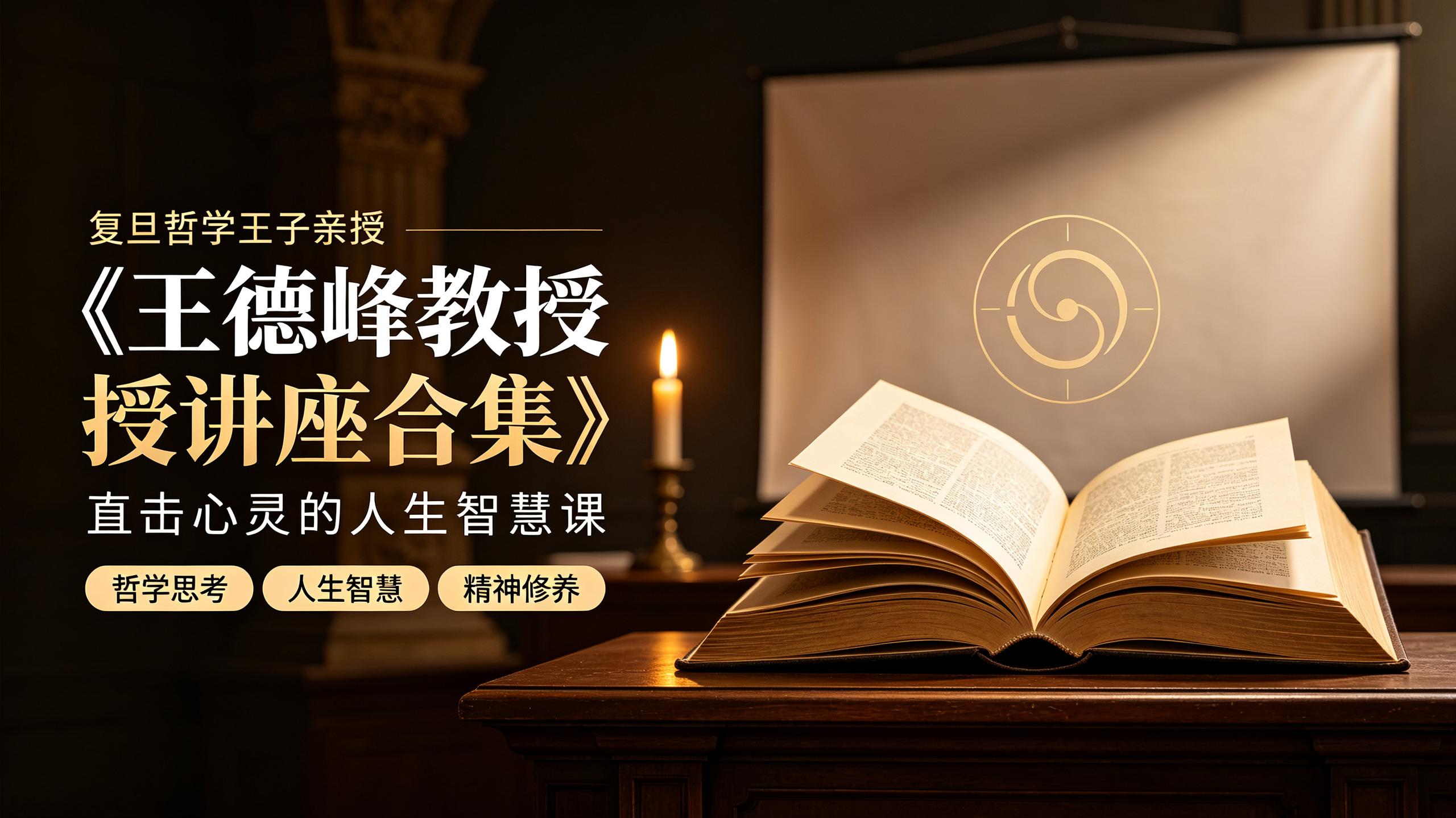 资源《《王德峰教授讲座合集》｜复旦哲学王子亲授｜直击心灵的人生智慧课》的海报