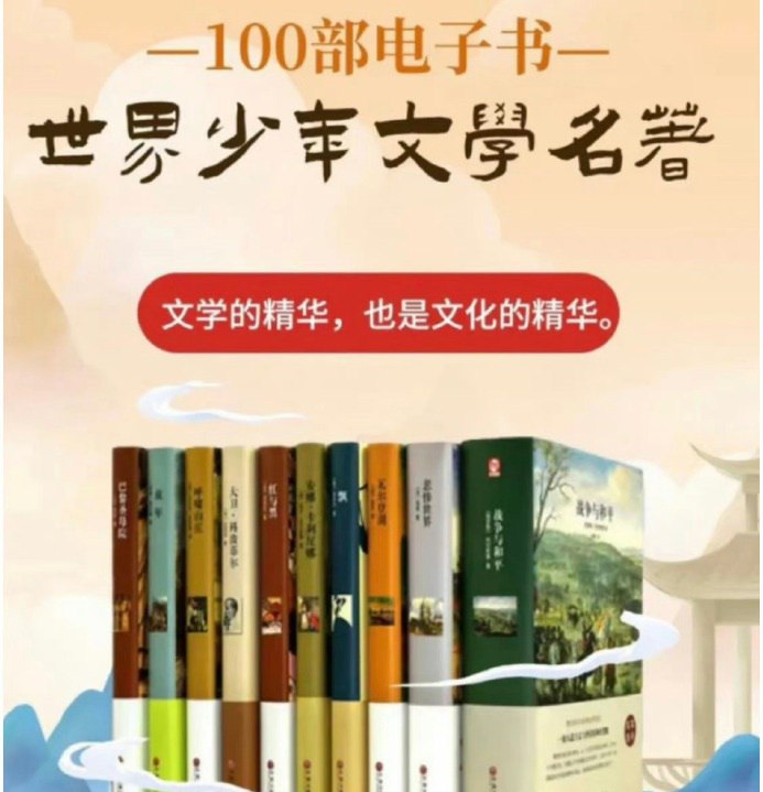 资源《世界少年文学名著100部》的海报