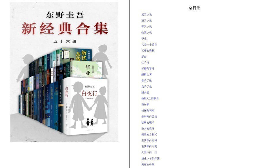 资源《《东野圭吾新经典合集》套装 共56册 度最畅销推理作家[pdf.epub]》的海报