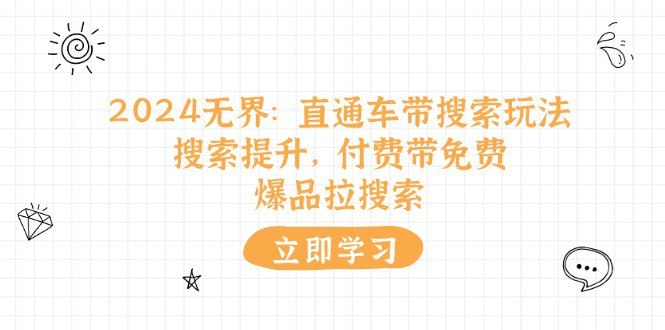 资源《2024无界：直通车 带搜索玩法，搜索提升，付费带免费，爆品拉搜索》的海报