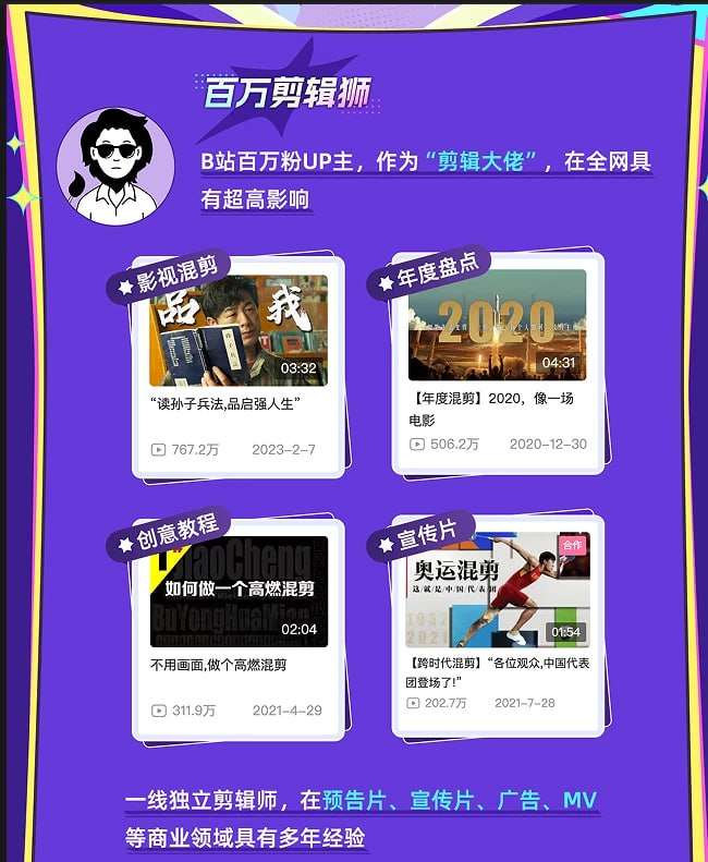 资源《百万剪辑师《B站课堂：人人都能听懂的剪辑课 (附课件) 》(50.4GB)》的海报