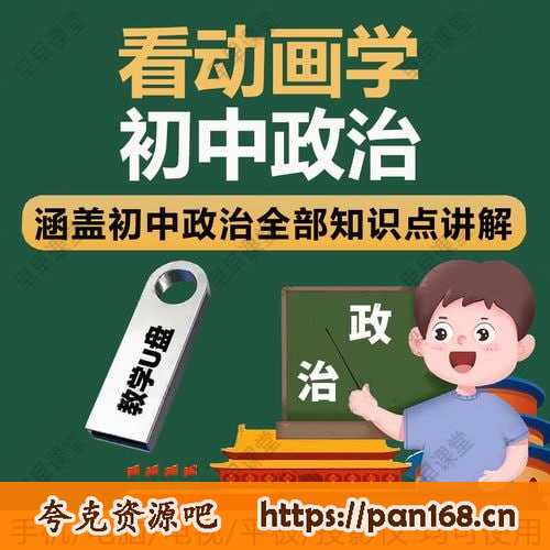 资源《看动画趣味学初中政治》的海报