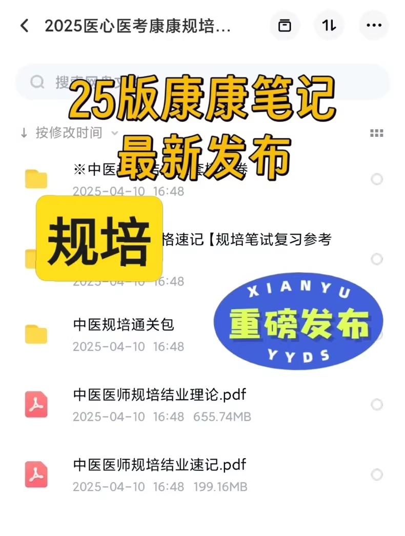 资源《2025年中医规培医心医考康康笔记》的海报