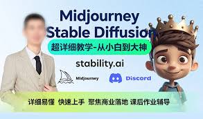 资源《AI绘画系统教学MJ+SD详解》的海报