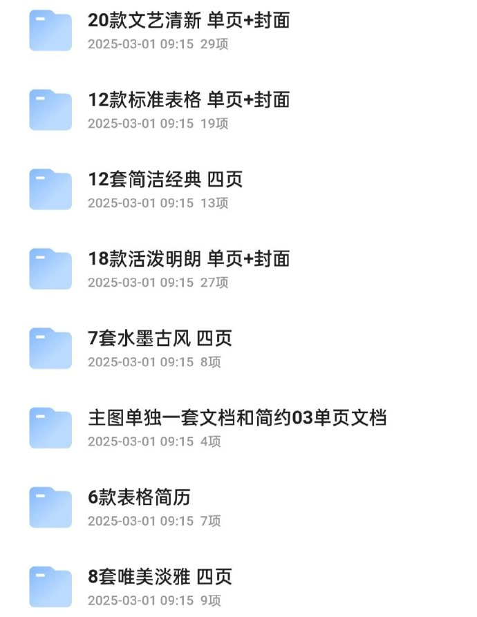 资源《简历模板160套》的海报