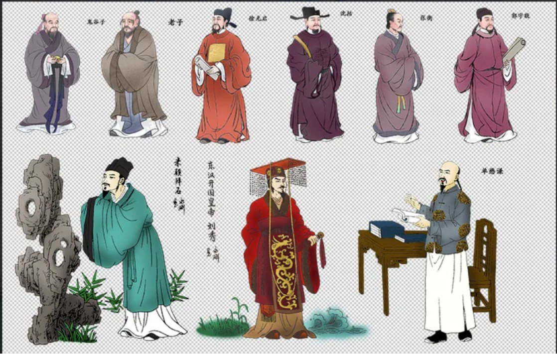 资源《历史名人国画风免扣素材 336 款》的海报