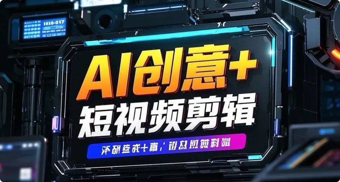 资源《AI创意+短视频剪辑全攻略  从入门到精通  全方位能力提升指南！》的海报