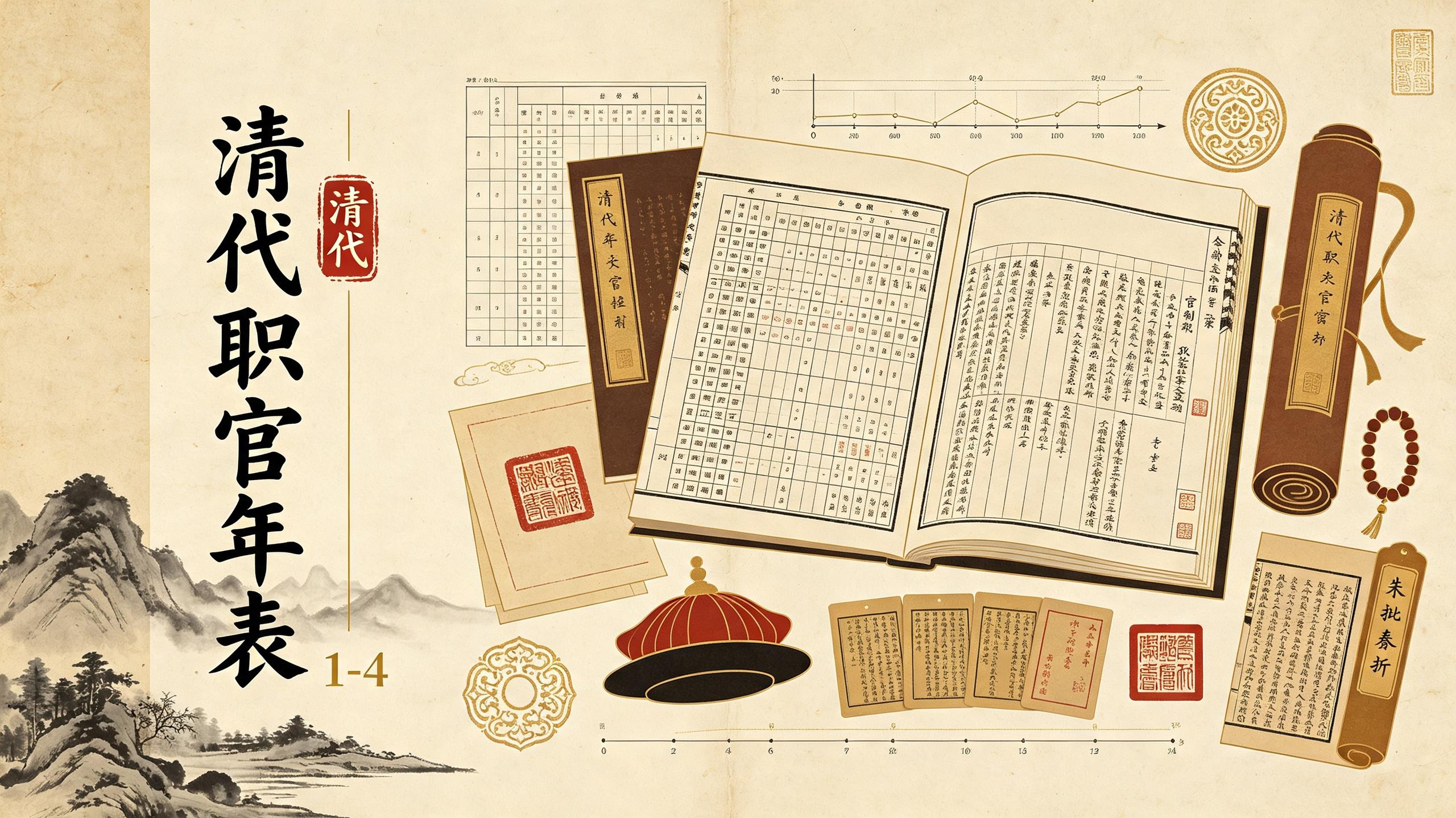 资源《清代职官年表(1-4)｜职官制度｜古籍资料》的海报