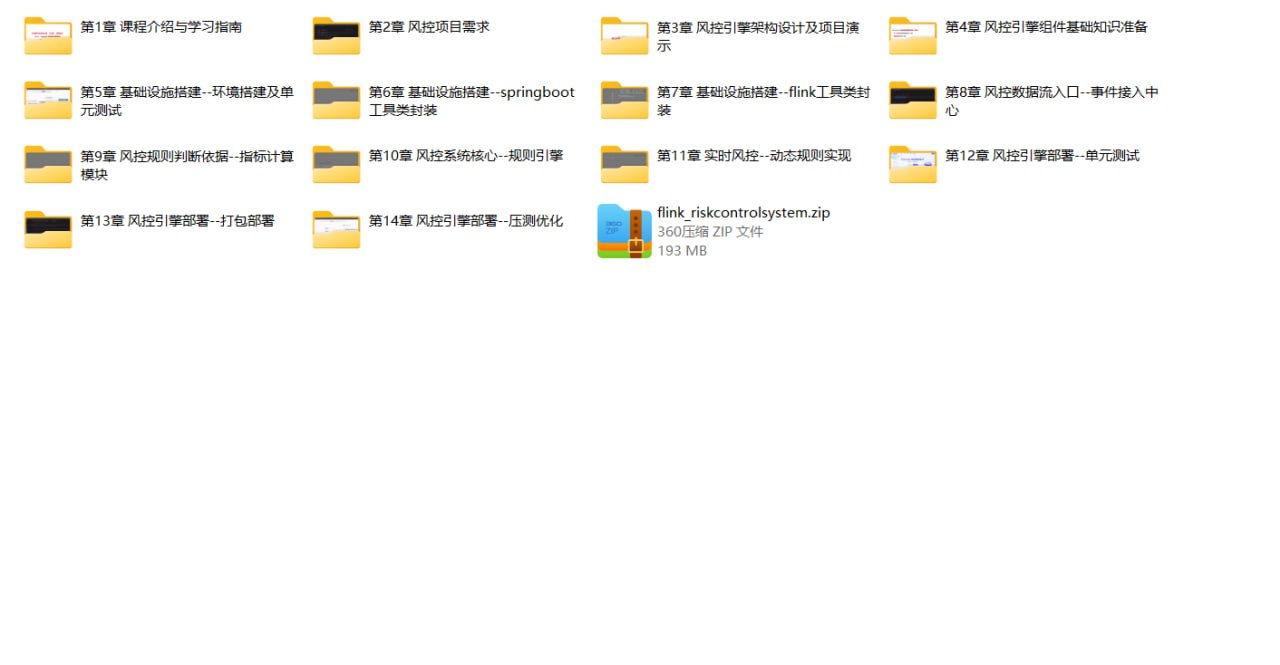 资源《Flink 从0到1实战实时风控系统》的海报