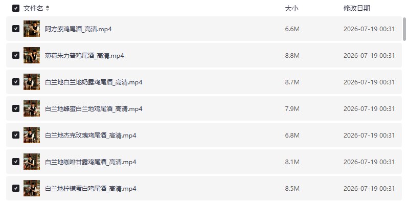 资源《鸡尾酒新手调制教程【学习资料】》的海报