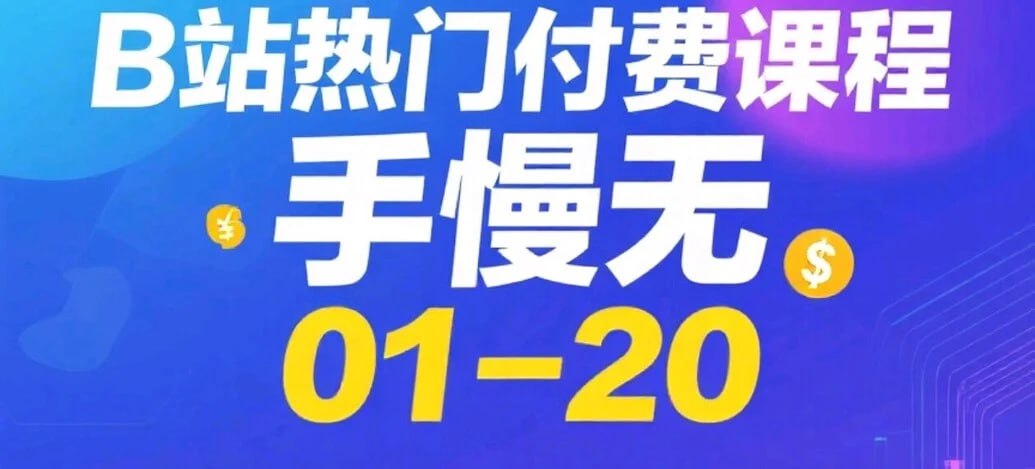 资源《B站热门付费课程Top1-20》的海报