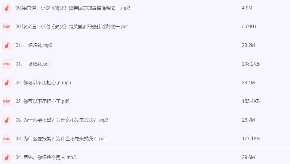 资源《教父三部曲 有声书【完结】》的海报