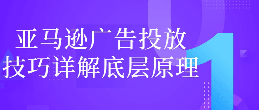 资源《亚马逊广告投放技巧详解底层原理》的海报