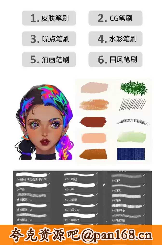 PS绘画超好用笔刷3000款合集