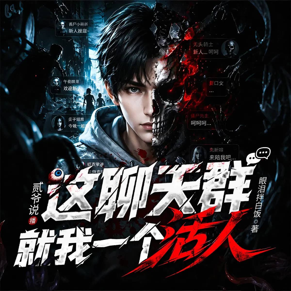 资源《多人有声剧《这聊天群就我一个活人》主播：贰爷说 496集完》的海报