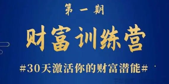 资源《晚情《财富训练营》30天激活你的财富潜能课程》的海报