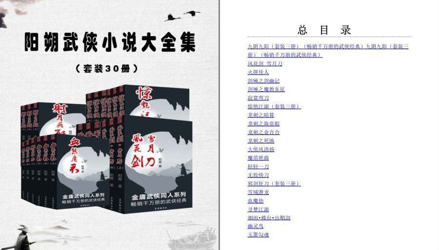资源《《阳朔武侠小说大全集》套装30册 英雄气短儿女情长[pdf.epub]》的海报