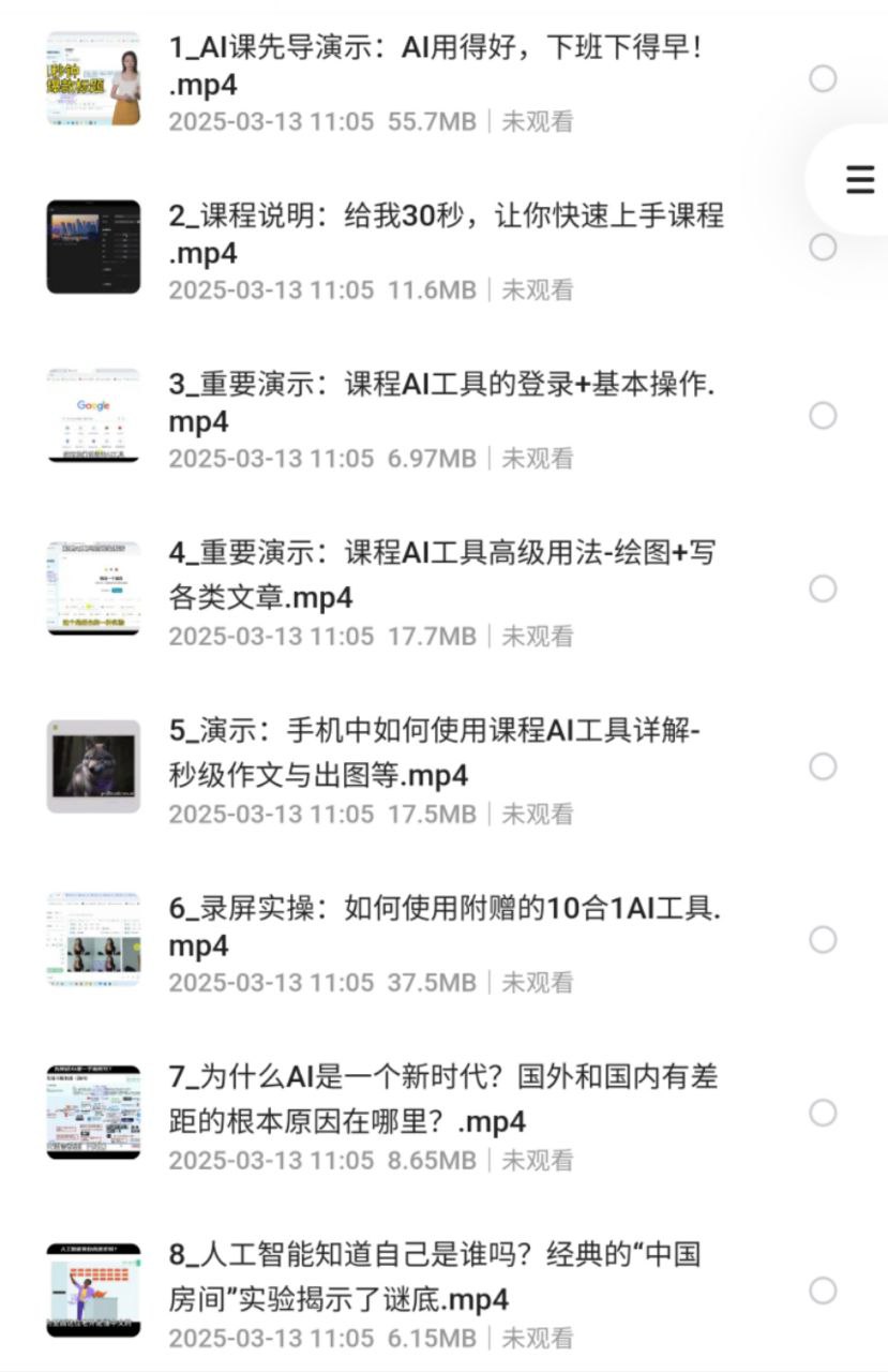 资源《人工智能落地实操课》的海报