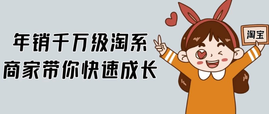 资源《年销千万级淘系商家带你快速成长》的海报